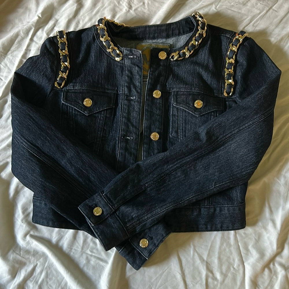 Michael Kors Chain Denim Jacket